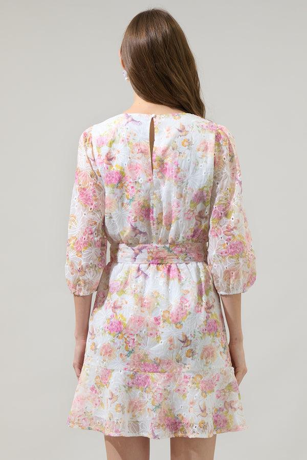 Sugarlips Emory Floral Brea Ruffle Mini Dress