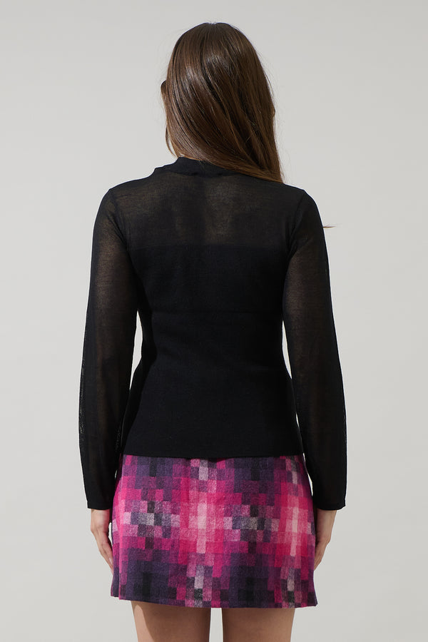 Sugarlips Eris Mock Neck Knit Top
