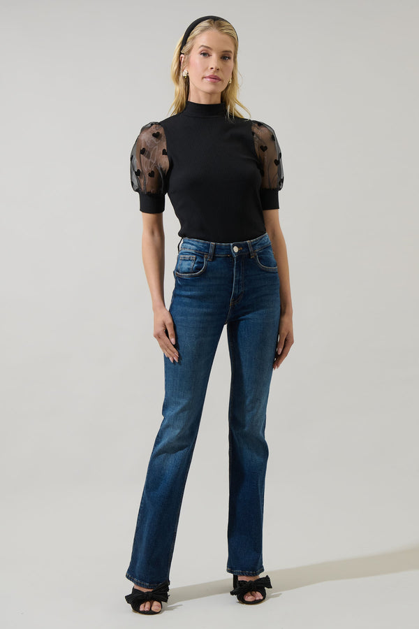 Sugarlips Erlina Heart Knit Top