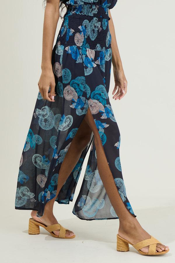 Sugarlips Estelle Shell Smocked Maxi Skirt
