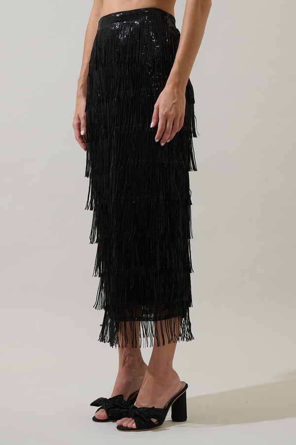 Sugarlips Estery Sequin Maxi Skirt