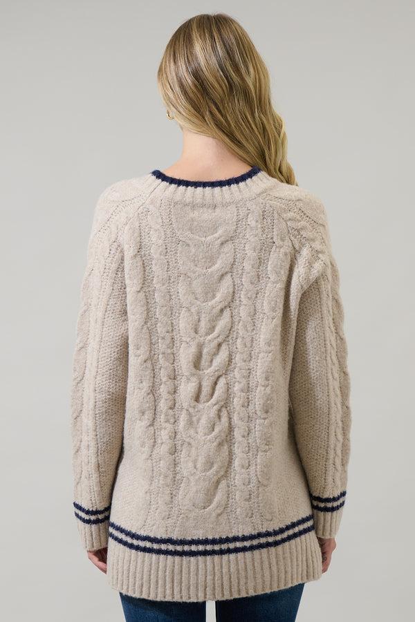 Sugarlips Eudora Oversized Cable Knit Sweater