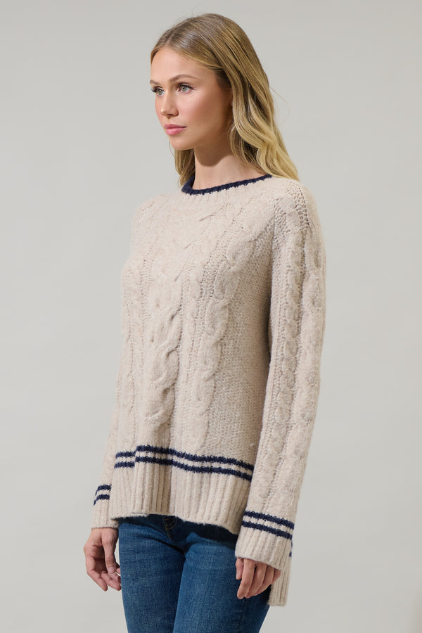 Sugarlips Eudora Oversized Cable Knit Sweater