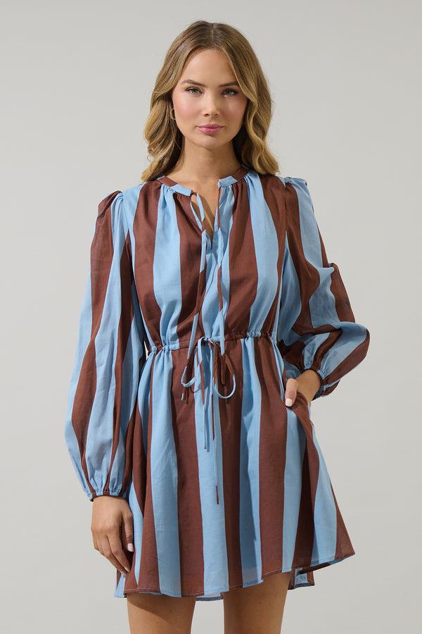 sugarlips Evabelle Stripe Viany Shift Mini Dress