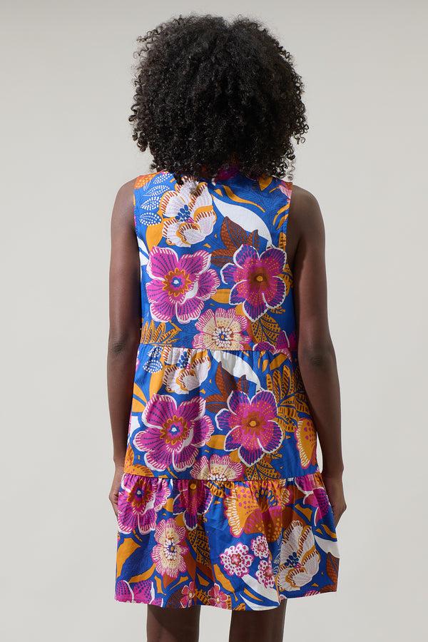 Sugarlips Eveline Floral Gemmely Shift Mini Dress