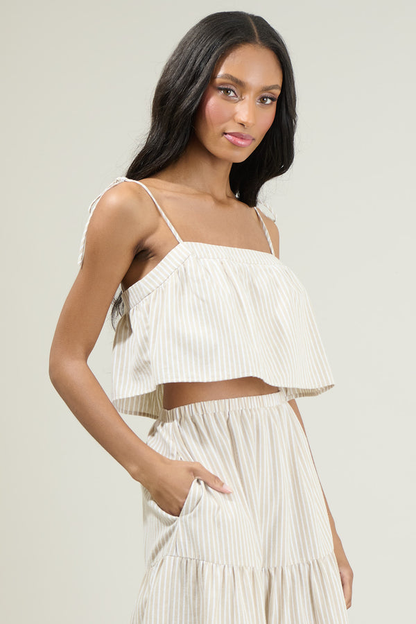Sugarlips Everlanes Striped Crop Top