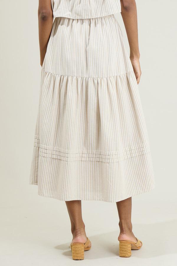 Sugarlips Everlanes Striped Flores Midi Skirt