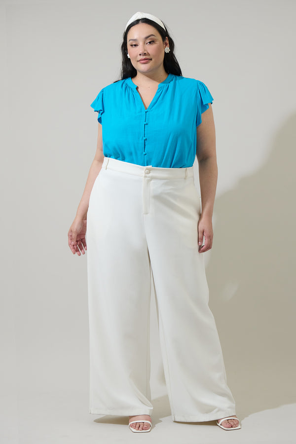 Sugarlips Everly Split Neck Top Curve