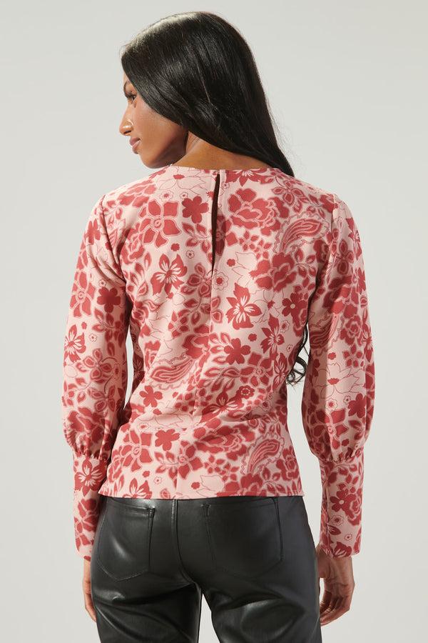 Sugarlips Everything Nice Puff Sleeve Blouse
