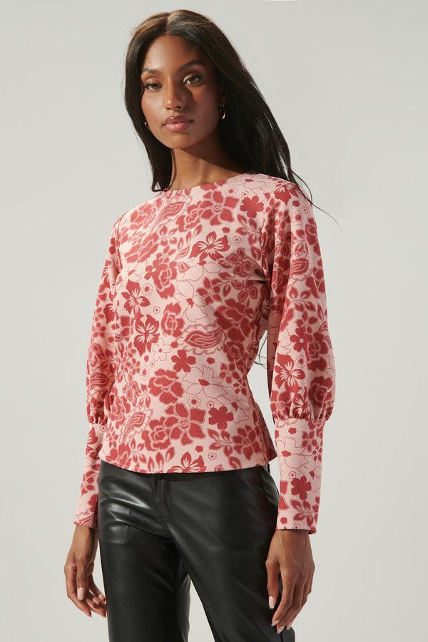 Sugarlips Everything Nice Puff Sleeve Blouse