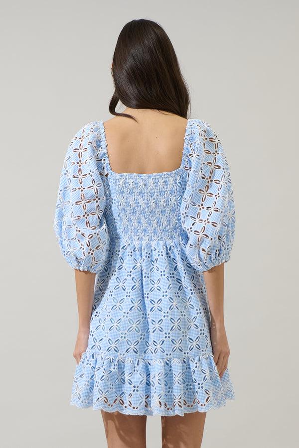 Sugarlips Evy Sweetheart Mini Dress Verlan Eyelet