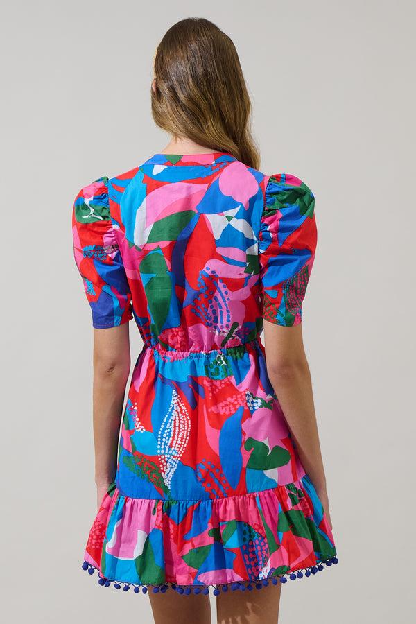 Sugarlips Exene Floral Gerica Shift Mini Dress