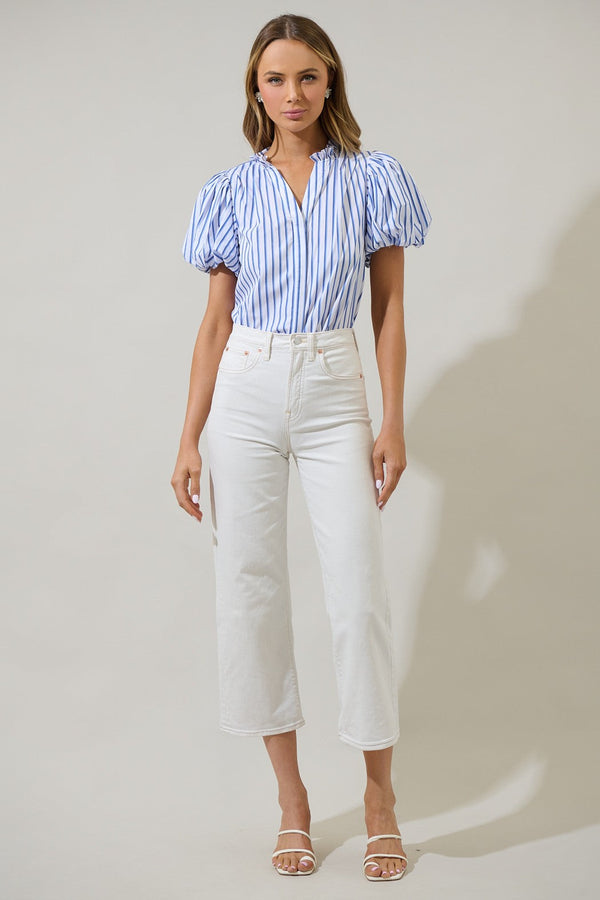 Sugarlips Fannie Striped Jayla Button Down Top