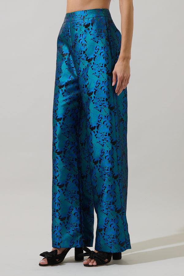 Sugarlips Farrah Jacquard Hestia Wide Leg Pants