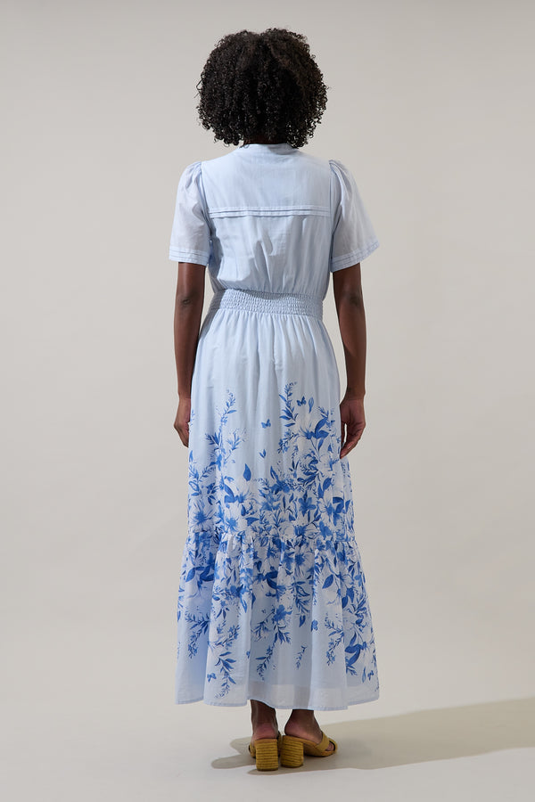 Sugarlips Fernie Field Janey Poplin Maxi Dress