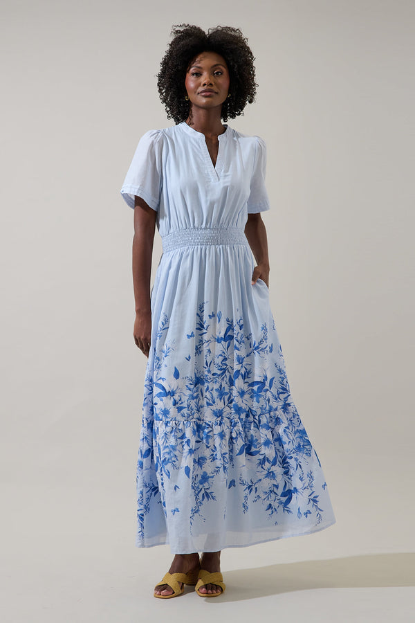 sugarlips Fernie Field Janey Poplin Maxi Dress