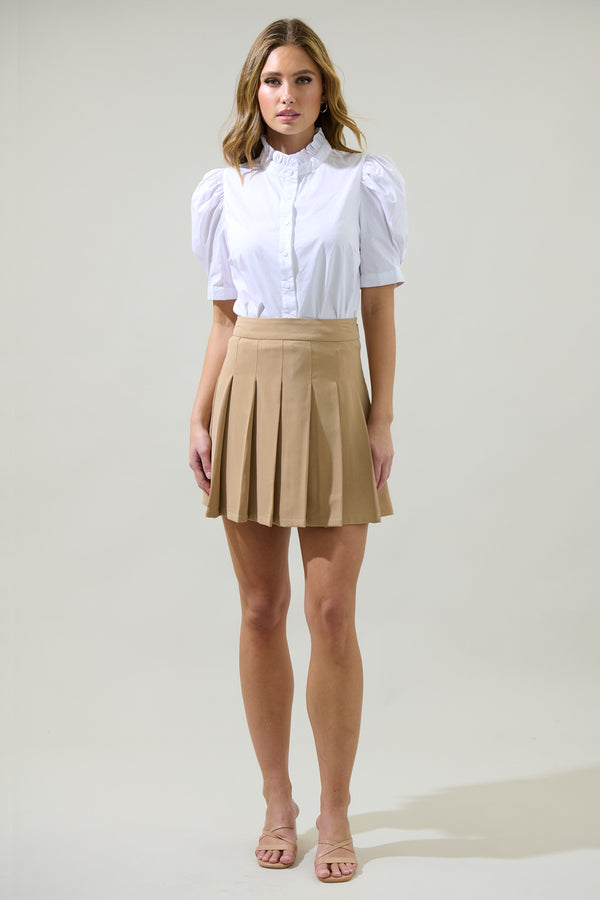 Sugarlips Finley Ruffle Button Down Top