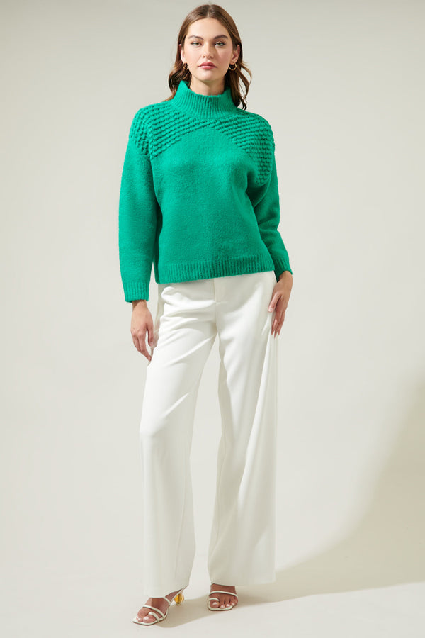 Sugarlips Fresia Textured Turtleneck Sweater