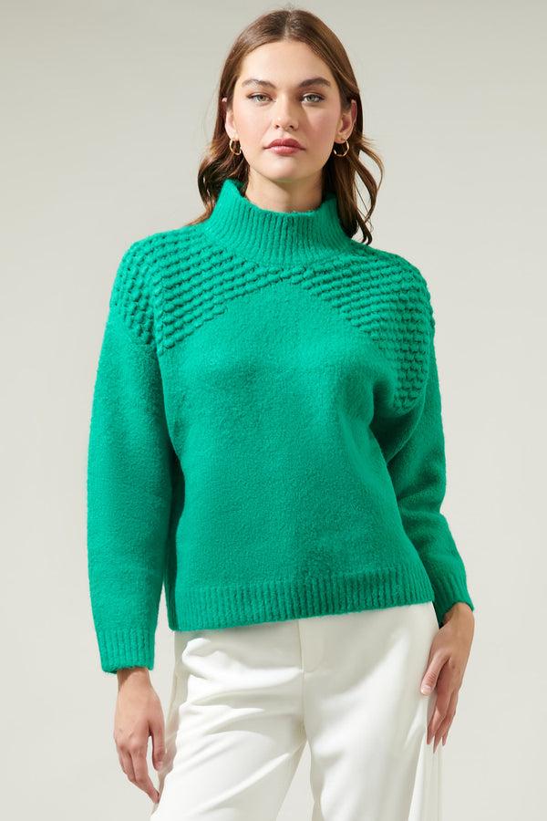 sugarlips Fresia Textured Turtleneck Sweater