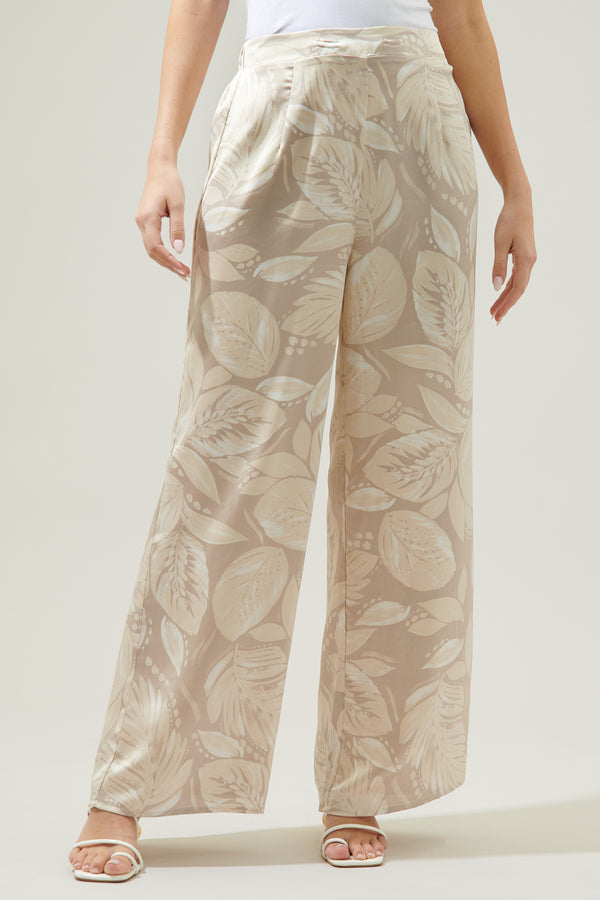 sugarlips Gardenia Floral Wide Leg Pants