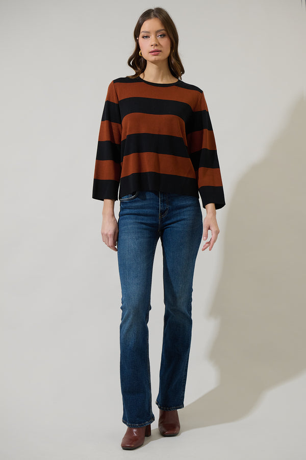 Sugarlips Gary Striped Long Sleeve Sweater