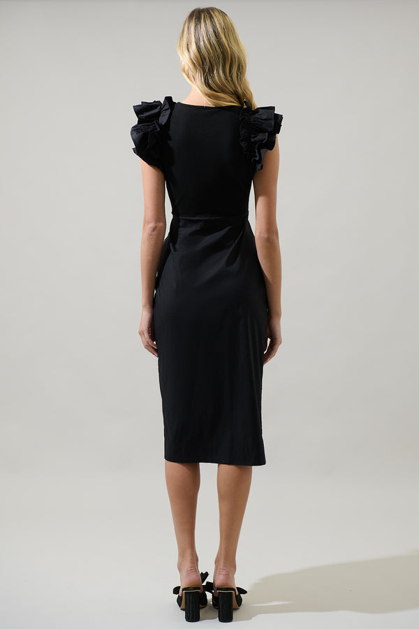 Sugarlips Gavina Glow Pleated Midi Dress