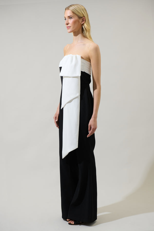 Sugarlips Gerri Contrast Strapless Jumpsuit