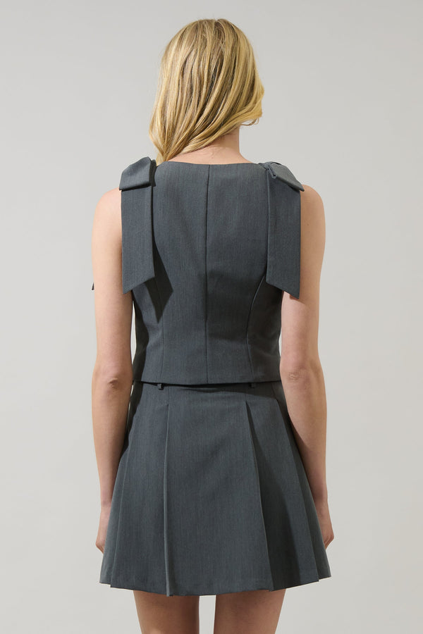 Sugarlips Giany Button Down Bow Vest