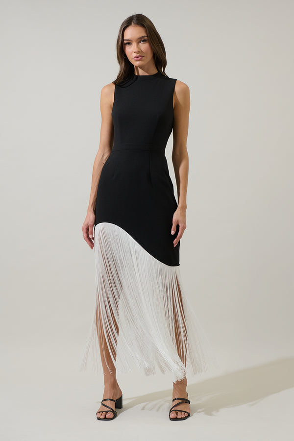Sugarlips Gigi Fringe Sleeveless Maxi Dress