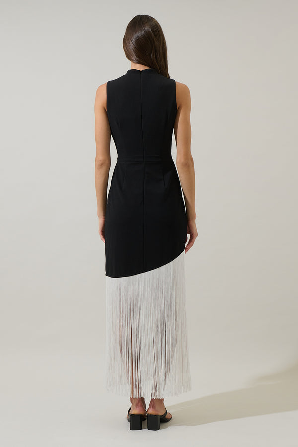 Sugarlips Gigi Fringe Sleeveless Maxi Dress