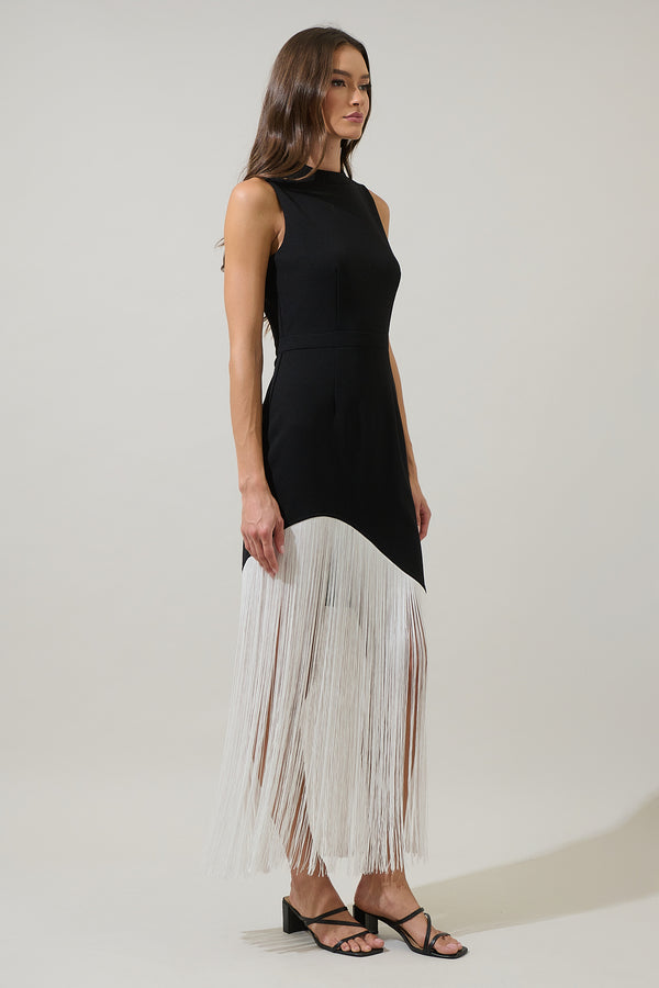 Sugarlips Gigi Fringe Sleeveless Maxi Dress