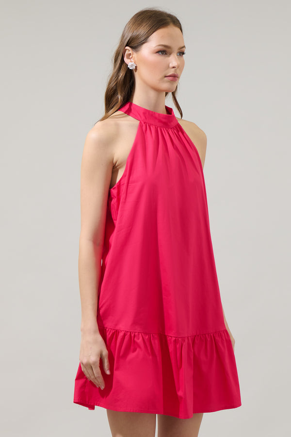 Sugarlips Gilvana Poplin Laly Mini Ruffle Dress