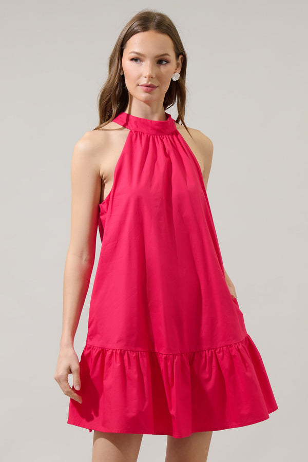 sugarlips Gilvana Poplin Laly Mini Ruffle Dress