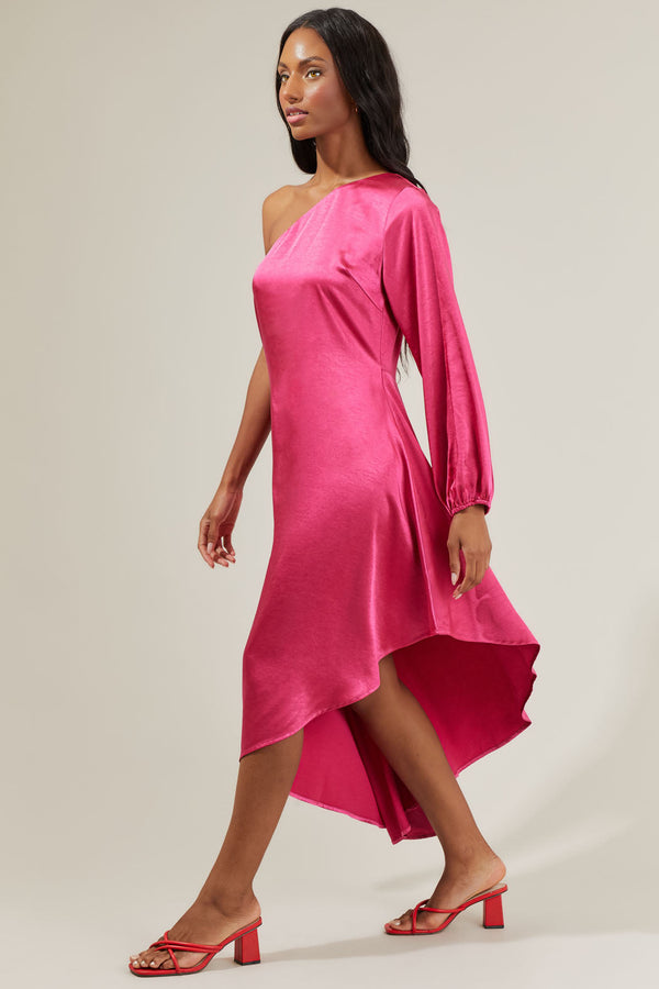 Sugarlips Gina One Shoulder Maxi Dress