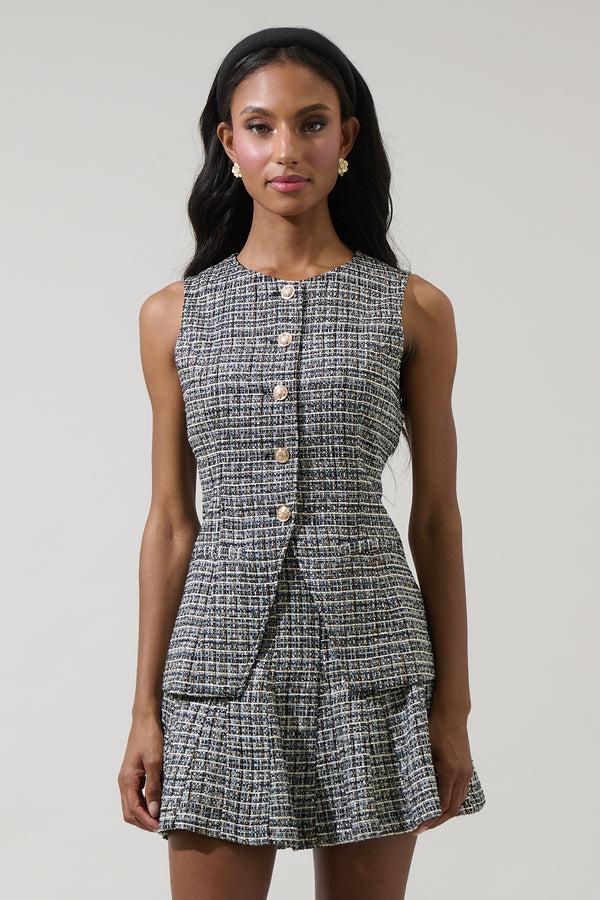 sugarlips Gisella Tweed Jeanie Vest