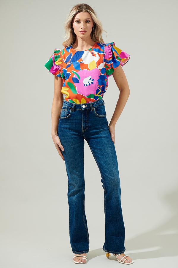 Sugarlips Giza Glare Lisa Marie Ruffle Top