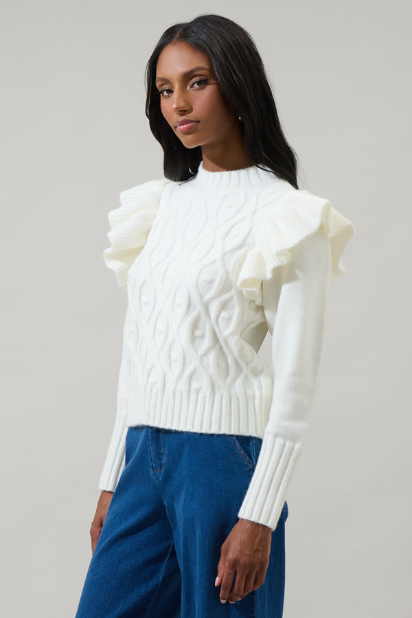 Sugarlips Gloriana Cable Knit Sweater