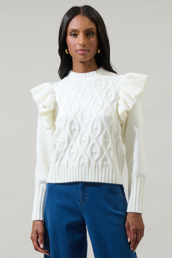 sugarlips Gloriana Cable Knit Sweater