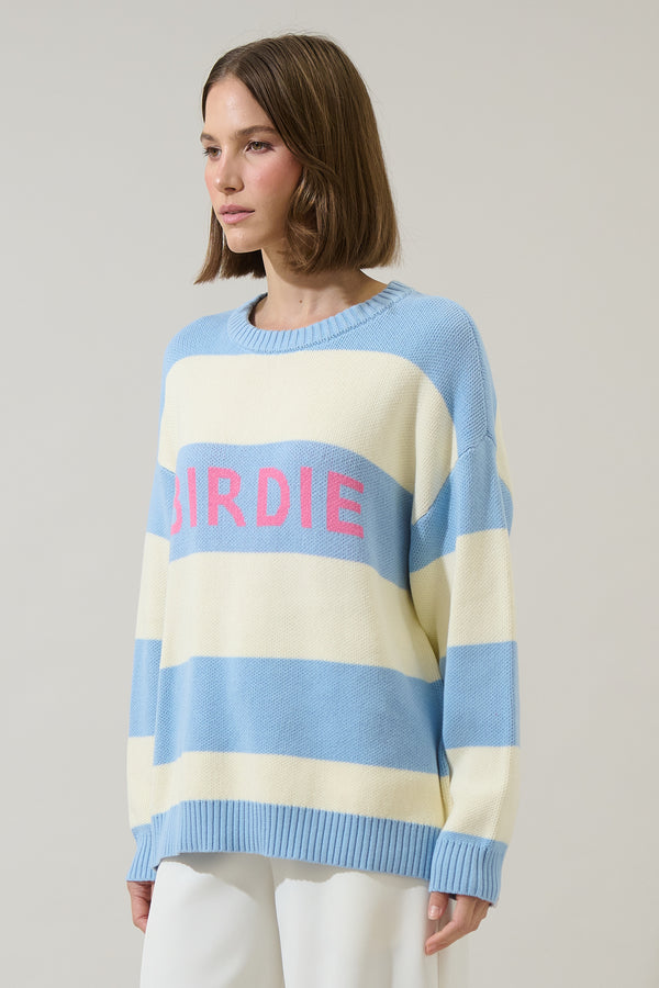 Sugarlips Golf Birdie Stripe Sweater