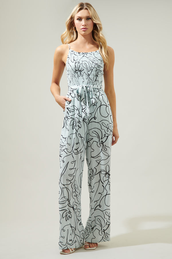 sugarlips Grow With You Galveston Smocked Jumpsuit