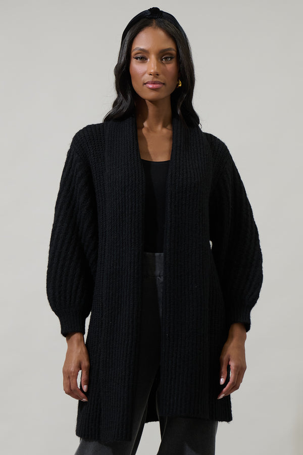 sugarlips Haeli Oversized Open Front Cardigan