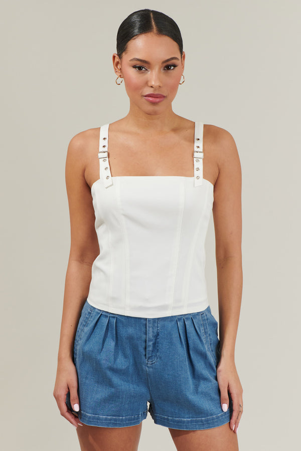 sugarlips Hailee Sleeveless Bustier Top