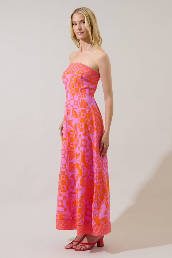 Sugarlips Haines Town Zarie Strapless Maxi Dress