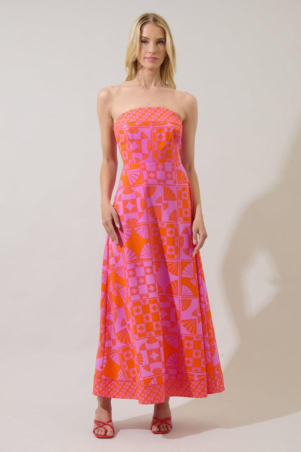 sugarlips Haines Town Zarie Strapless Maxi Dress