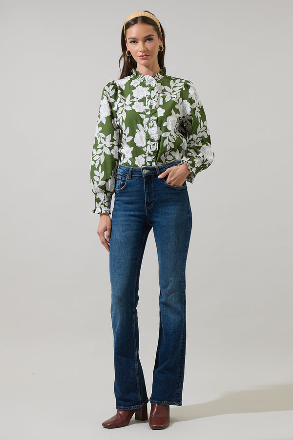 Sugarlips Haizley Floral Minny Long Sleeve Top