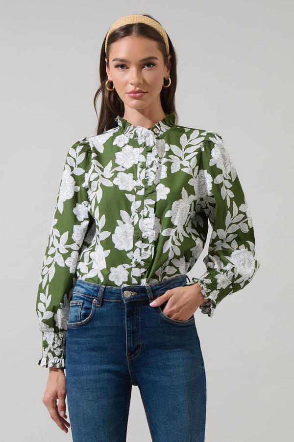 sugarlips Haizley Floral Minny Long Sleeve Top