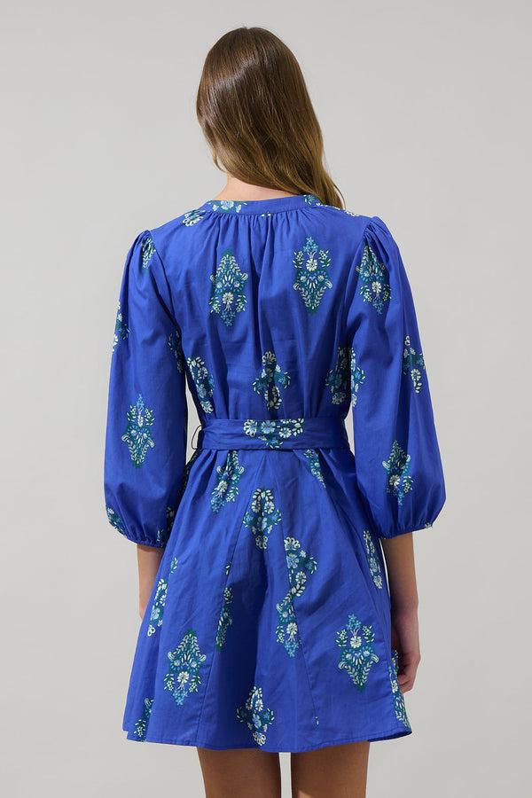 Sugarlips Haline Floral Lody Flare Mini Dress