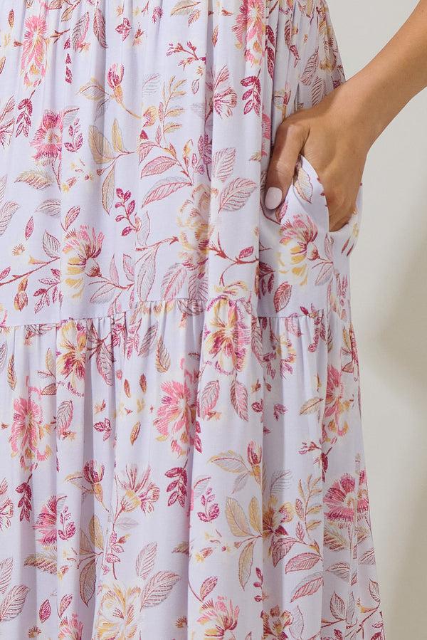 Sugarlips Hanson Floral Tiered Maxi Dress