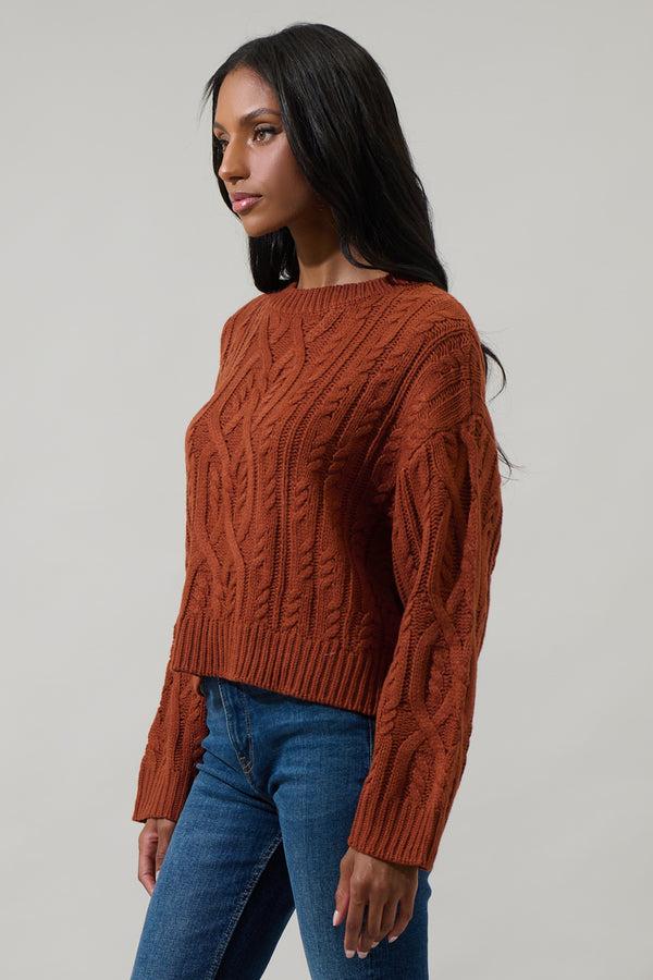 Sugarlips Harlem Cable Knit Sweater