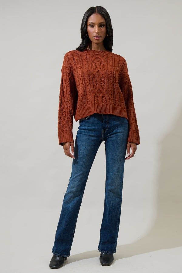 Sugarlips Harlem Cable Knit Sweater